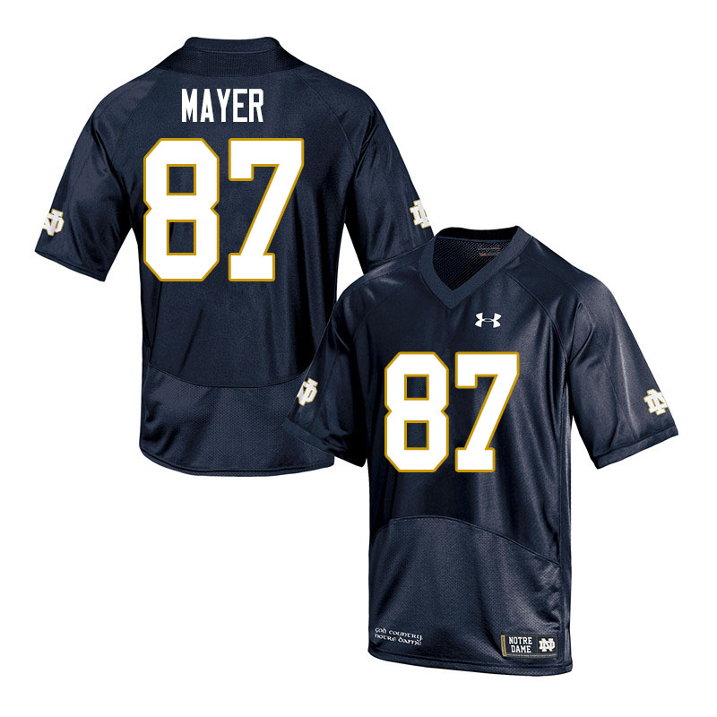 Men's NCAA Notre Dame Fighting Irish #87 Michael Mayer Stitched College Under Armour Authentic Navy Football Jersey OQ10G57OK